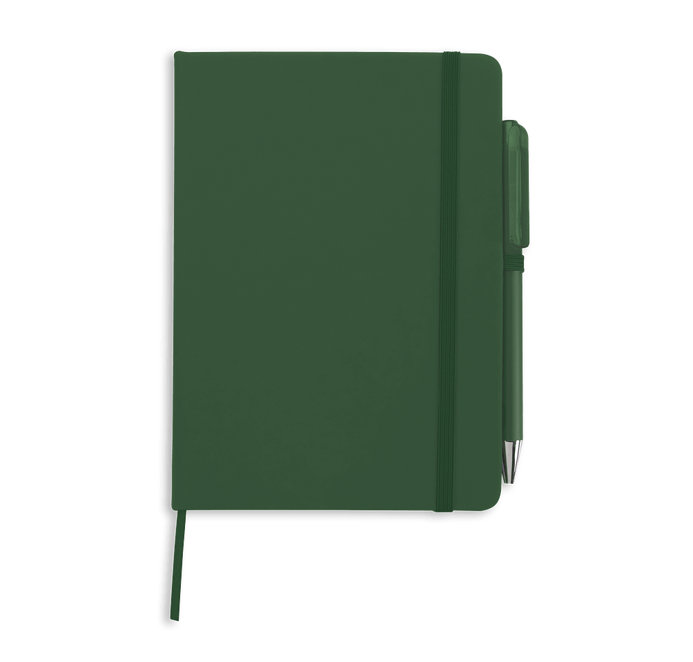 Full Color Promotional Hard Cover Notebook with Joy Pen-default