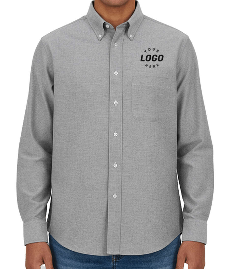 Edwards Oxford Long Sleeve Easy Care Dress Shirt in Black
