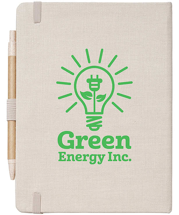 Econscious Hemp Hard Cover Notebook with Pen