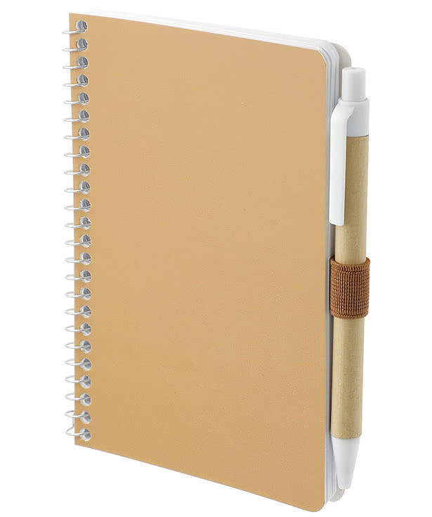 FSC Mix Soft Cover Pocket Spiral Notebook with Pen