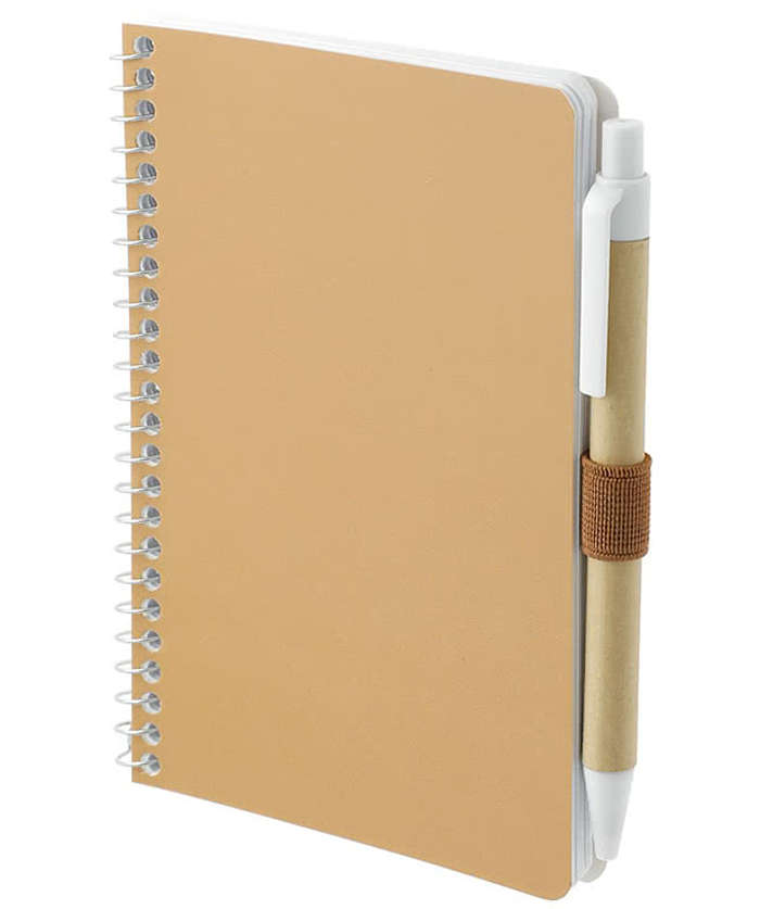 FSC Mix Soft Cover Pocket Spiral Notebook with Pen
