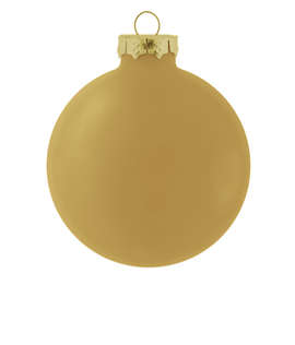 Glass Ball Tree Ornament - Color: Gloss Gold