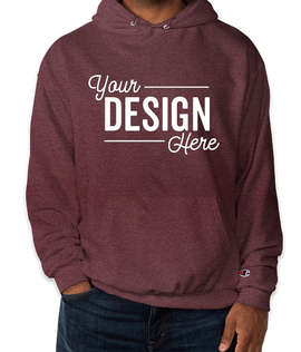 Champion Powerblend Pullover Hoodie - Color: Maroon Heather