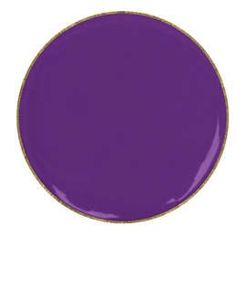 1" Round Lapel Pin - Color: Team Purple / Brass