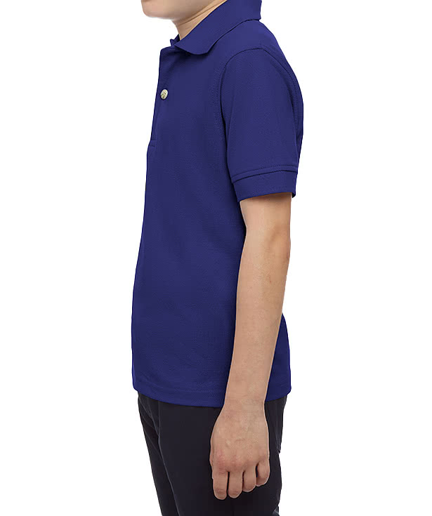 Blue Generation Youth Soft Touch Pique Polo - Embroidered