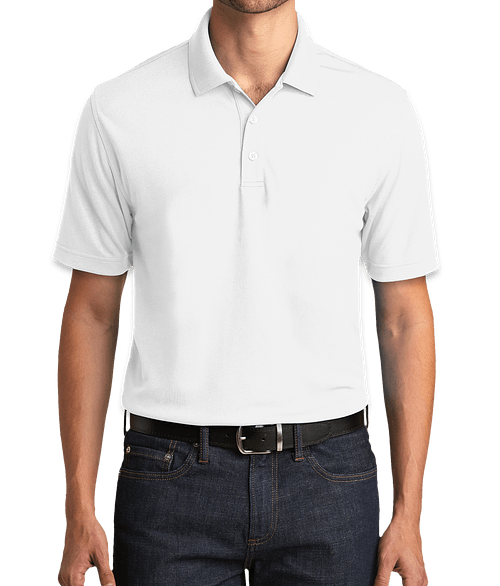 Port Authority Dry Zone UV Performance Polo - Printed in White