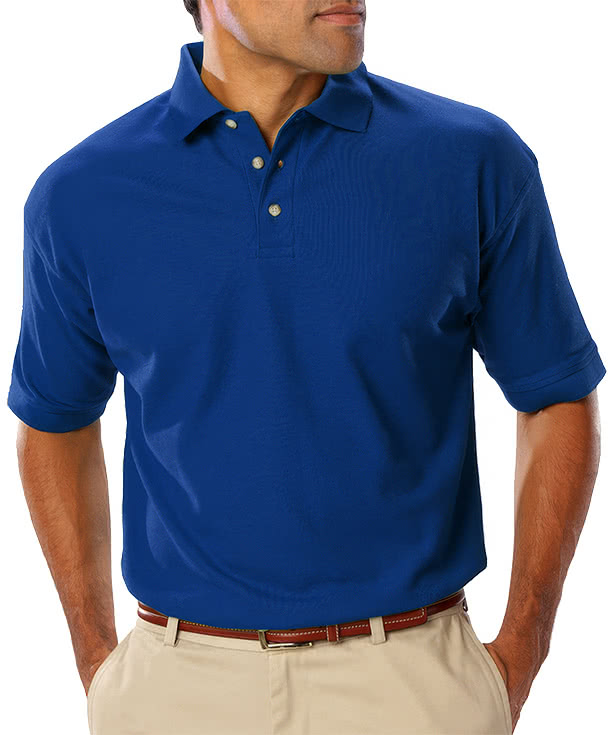 Blue Generation Scotchgard Treated Pique Polo - Embroidered