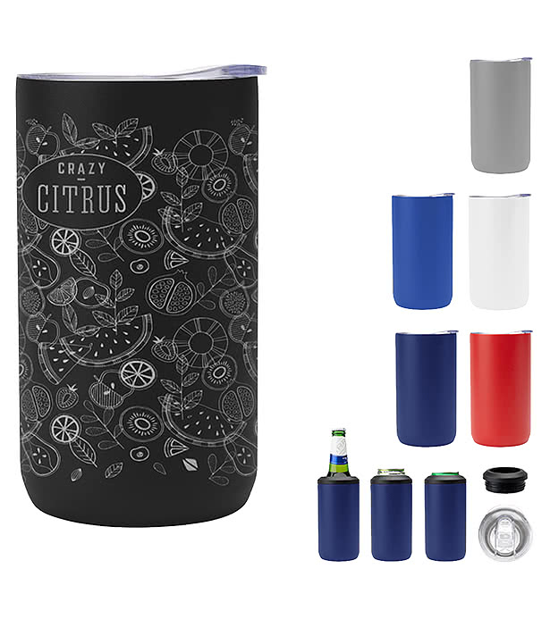 Laser Engraved 12 oz. 4-In-1 Insulated Can Cooler
