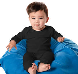 Rabbit Skins Baby Rib Coverall - Color: Black