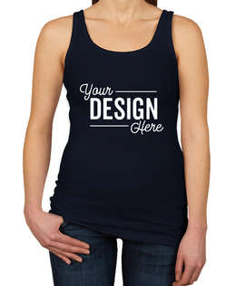 Next Level Women's Slim Fit Jersey Tank - Color: Midnight Navy