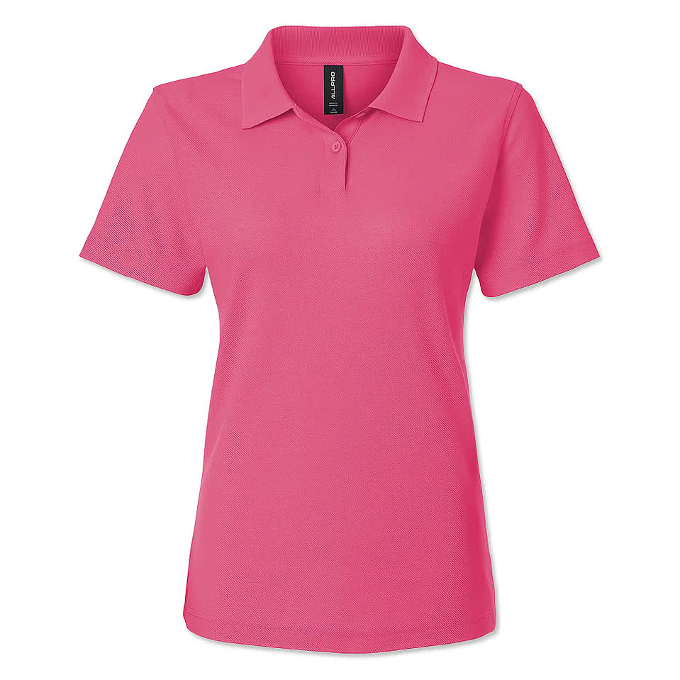 AllPro Women's Blended Pique Polo - Printed