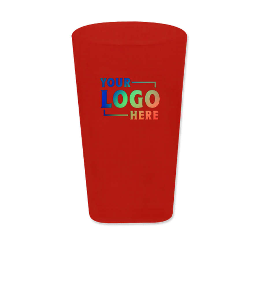 Full Color 2 oz. Plastic Shot Glass in Red