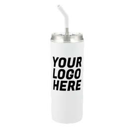 20 oz. Marka Copper Vacuum Insulated Tumbler with Straw