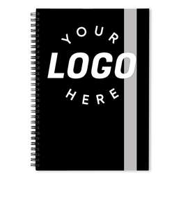 Vertical Title JournalBooks ® Spiral Notebook - Color: Black