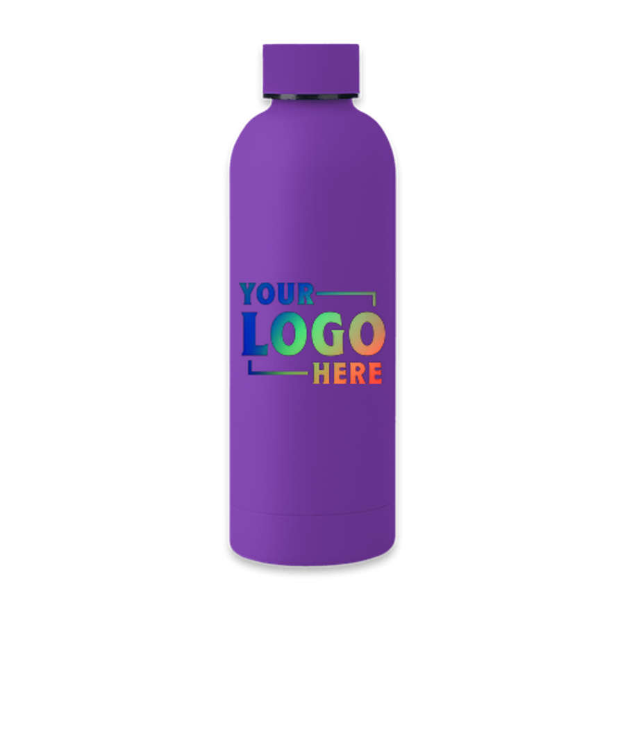 17 oz. Blair Stainless Steel Wide Mouth Water Bottle in Purple