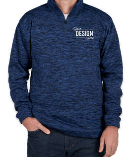 J. America Cosmic Quarter Zip Performance Pullover - Color: Royal Fleck