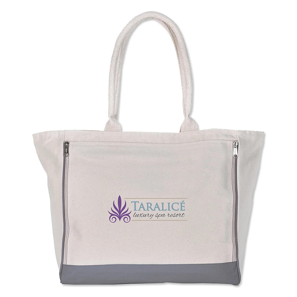 Full Color Large Yoga Retreat Cotton Tote Bag