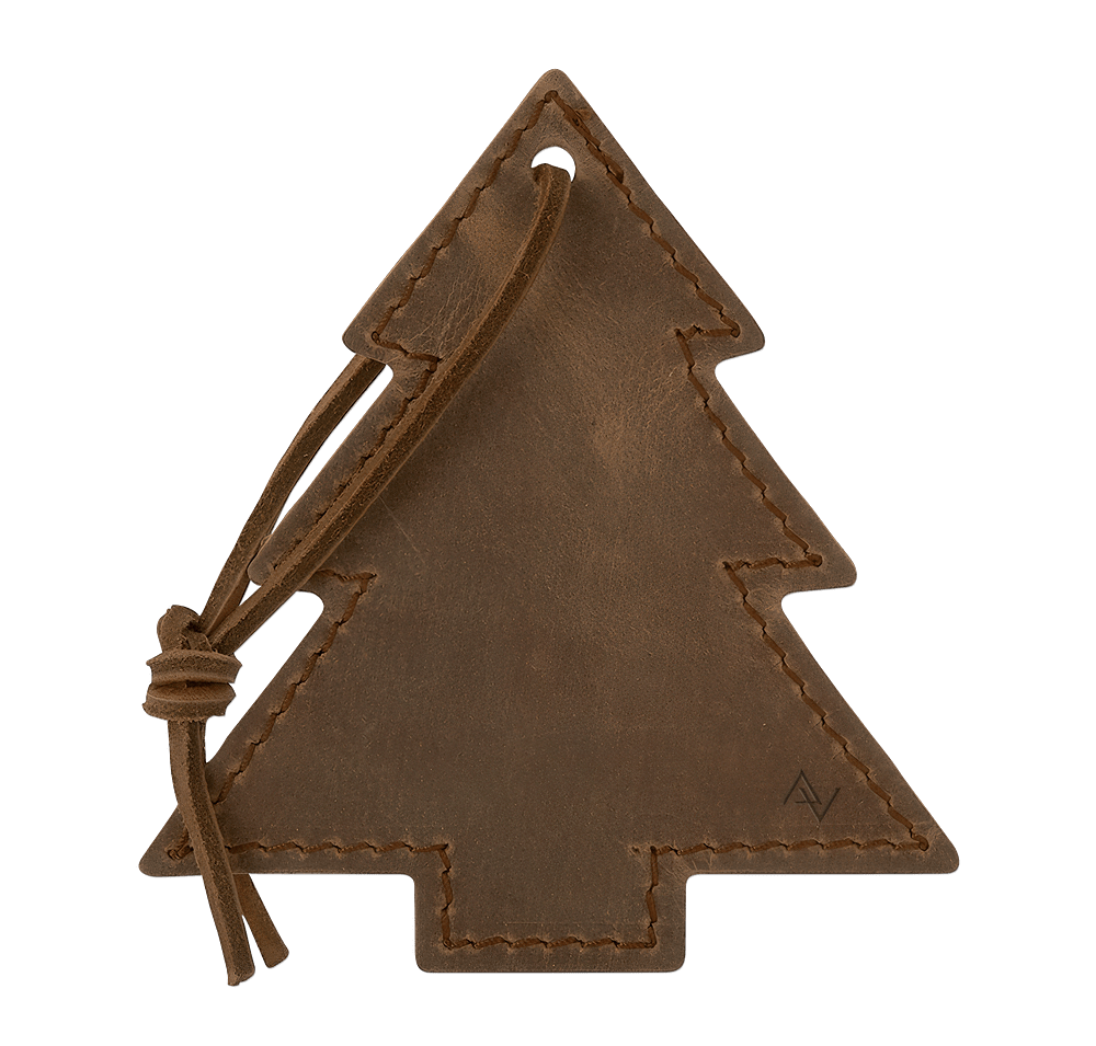 Tannenbaum Leather Tree Ornament-default