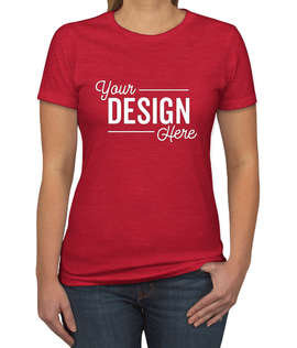 Next Level Women's Slim Fit Jersey Blend T-shirt - Color: Red