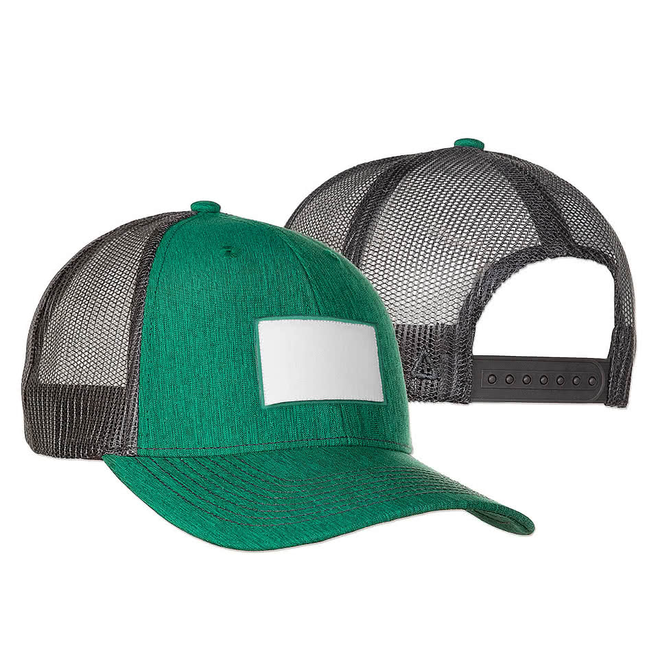Ahead Brant Snapback Trucker Hat - Rectangle Patch - Embroidered