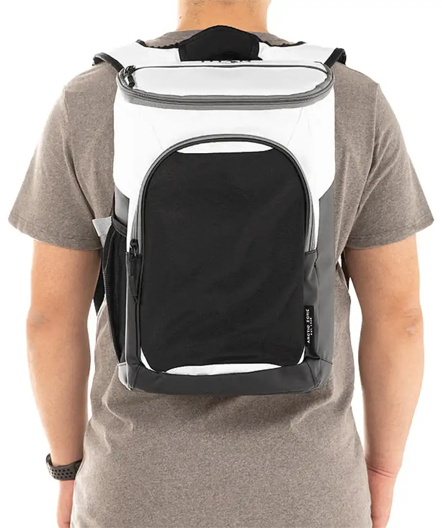 3 in 1 backpack cooler laptop bag MATEIN Men Backpack, Gray Insulated Lunch Fits 17" You can see two main leak proof cooler compartments for drinks Arctic Zone Titan Deep Freeze