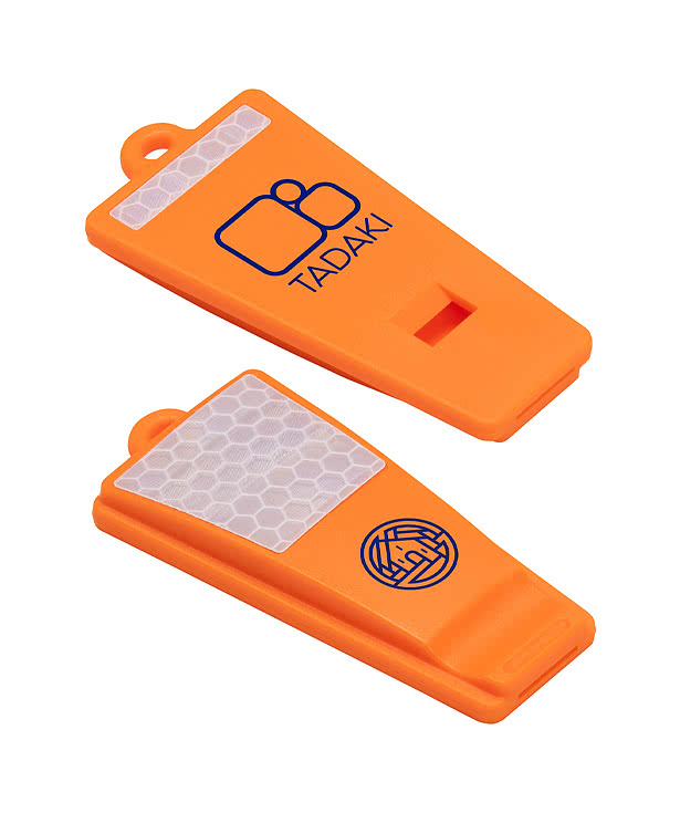Safety First Reflective Whistle