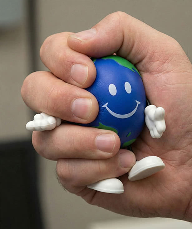 Standing Happy Earth Stress Reliever