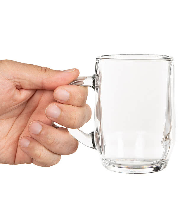 Laser Engraved 10 oz. Haworth Glass Coffee Mug