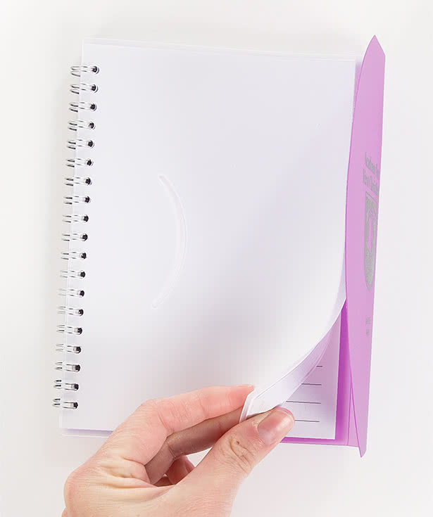 Frosted Color Block Spiral Notebook