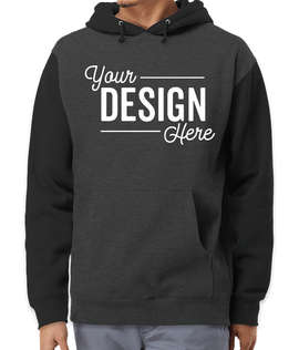 Independent Trading Heavyweight Pullover Hoodie - Color: Charcoal Heather / Black