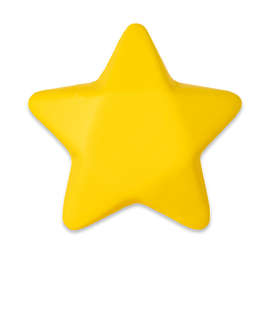 Star Super Squish Stress Reliever - Color: Yellow