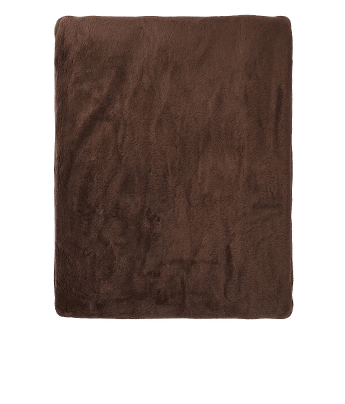 Micro Mink Sherpa Blanket in Brown