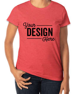 Anvil Women's Jersey T-shirt - Color: Heather Red