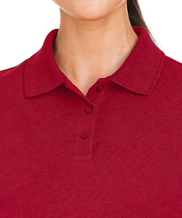 Harriton Women's Valiant Cotton Snag Protect Pique Polo