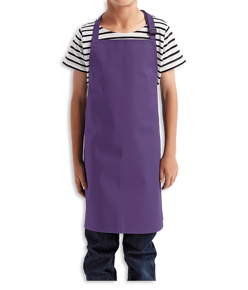 Artisan Collection Youth Recycled Full Length Apron - Printed in Purple