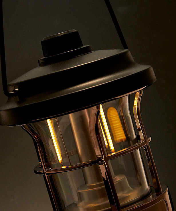 Rechargeable Camping Lantern with String Lights