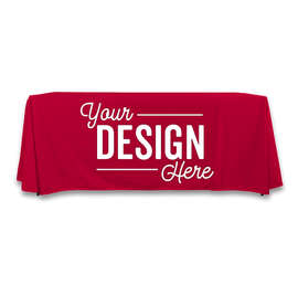 Full Color 6' Throw Tablecloth - Color: Cardinal
