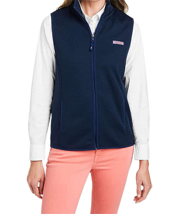 Vineyard Vines Women's Mountain Sweater Fleece Vest