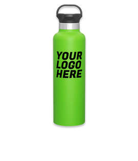24 oz. h2go Ascent Stainless Steel Insulated Water Bottle - Color: Matte Lime