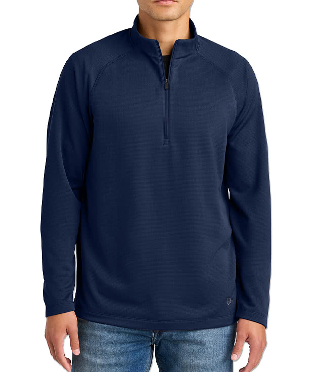 New Era Stand Out Recycled Quarter Zip Sweatshirt - Printed