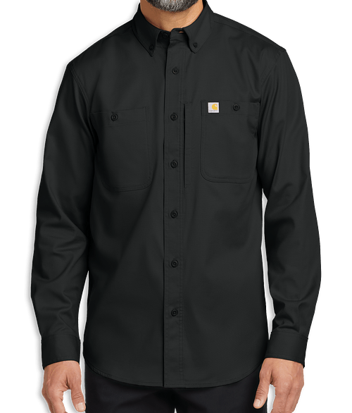 Carhartt Rugged Professional Series Long Sleeve Work Shirt in Black