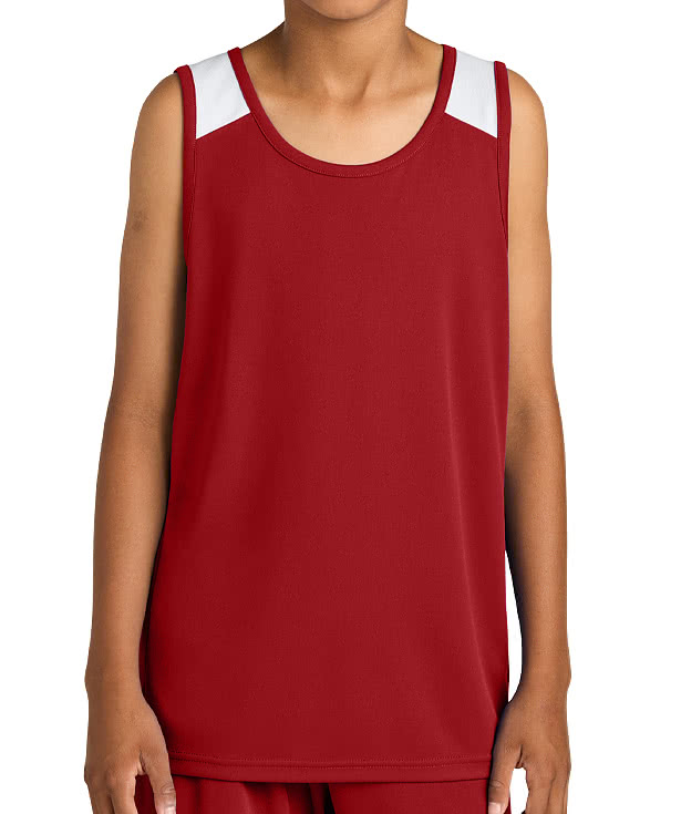 Sport-Tek Youth Club Recycled Performance Basketball Jersey