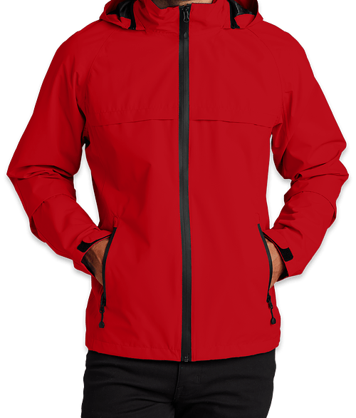 Port Authority Torrent Waterproof Rain Jacket - Printed in Deep Red