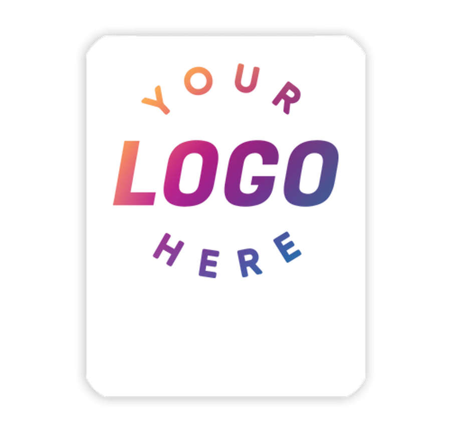 Full Color 8.5" x 11" Round Corner Refrigerator Magnet in White