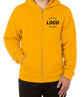 Soffe Classic Zip Hoodie - Color: Light Gold