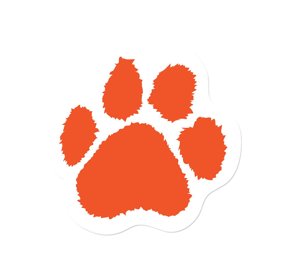 Full Color Paw Print Refrigerator Magnet - .036"-default
