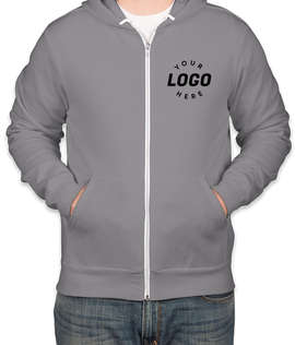 Bella + Canvas Ultra Soft Zip Hoodie - Color: Storm