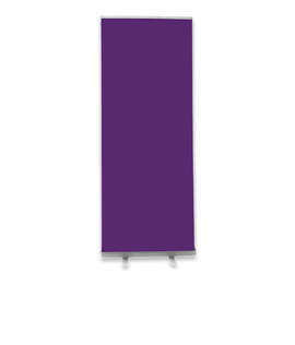 Full Color 31.5" x 81.8" Value Retractable Banner Kit - Color: Team Purple