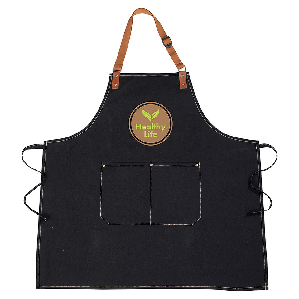 Pitmaster Recycled Cotton Medium Length Two-Pocket Apron