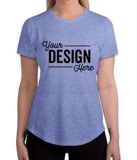 Adidas Women's Heather 100% Recycled UPF 50 Performance Shirt - Color: Collegiate Royal Heather